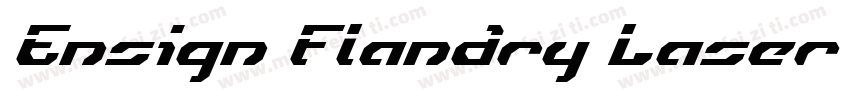 Ensign Flandry Laser Italic字体转换